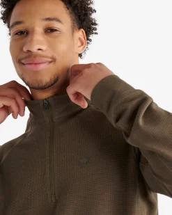 Roots Active Grid Half Zip Stein* Active Tops