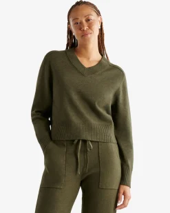 Roots Bowen High V-Neck Sweater*Women Tops|Sweaters & Cardigans