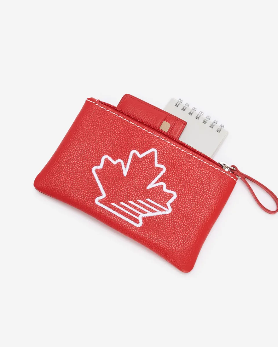 Roots Canada 24 Medium Zip Pouch*Women Leather Accessories|Leather Accessories