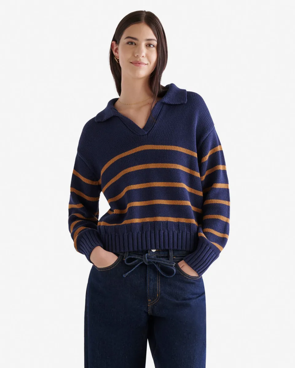 Roots Cape Breton Polo Sweater*Women Sweaters & Cardigans