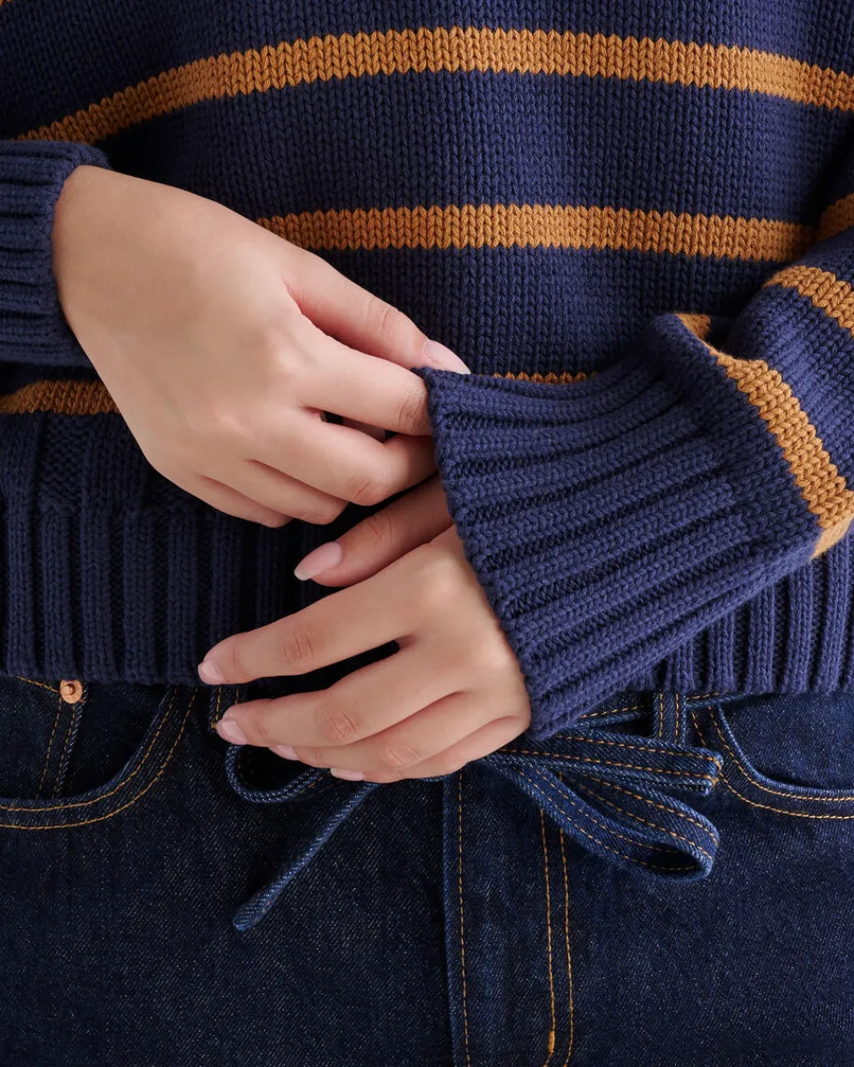 Roots Cape Breton Polo Sweater*Women Sweaters & Cardigans