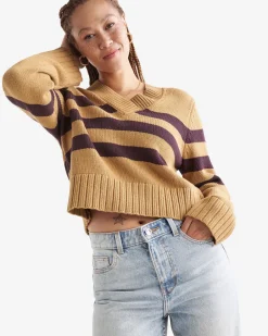 Roots Cape Breton V-Neck Sweater*Women Sweaters & Cardigans