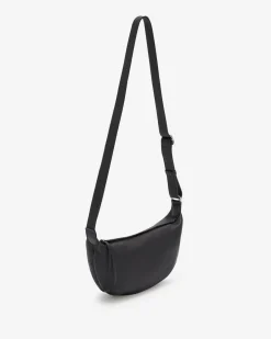Roots Crescent Bag Cloud*Women Leather Bags|Leather Bags