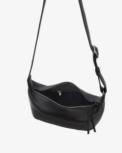 Roots Crescent Bag Cloud*Women Leather Bags|Leather Bags