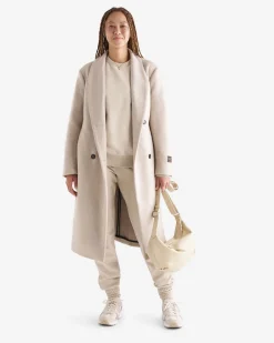 Roots Crescent Bag Cloud*Women Leather Bags|Leather Bags