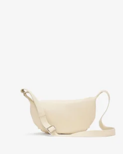 Roots Crescent Bag Cloud*Women Leather Bags|Leather Bags