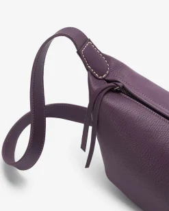 Roots Crescent Bag Cloud*Women Leather Bags|Leather Bags