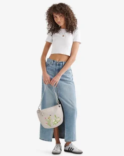 Roots Edie Floral Shoulder Bag Cervino*Women Leather Bags|Leather Bags