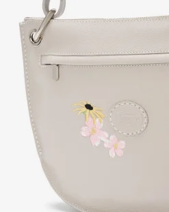 Roots Edie Floral Shoulder Bag Cervino*Women Leather Bags|Leather Bags