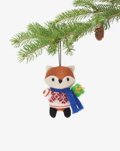 Roots Fair Isle Fox Ornament*Women Home