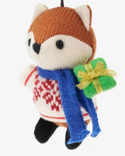 Roots Fair Isle Fox Ornament*Women Home