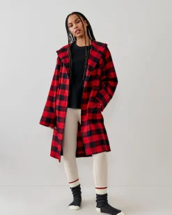 Roots Gender Free Park Plaid Hooded Robe*Women Pajamas & Lounge Sets|Pajamas & Lounge Sets
