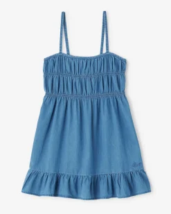 Roots Girls Chambray Tiered Dress*Kids Dresses