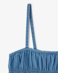 Roots Girls Chambray Tiered Dress*Kids Dresses