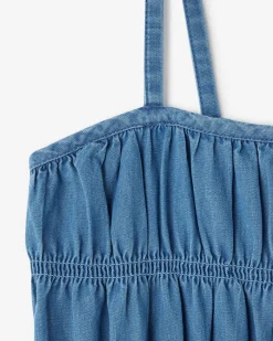 Roots Girls Chambray Tiered Dress*Kids Dresses