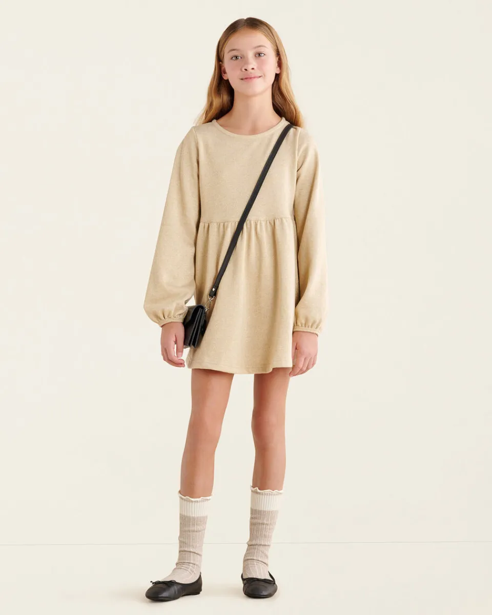 Roots Girls Gold Sparkle Dress*Kids Dresses