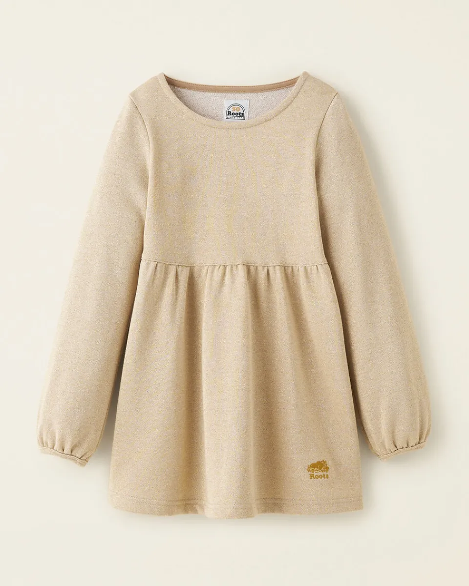 Roots Girls Gold Sparkle Dress*Kids Dresses