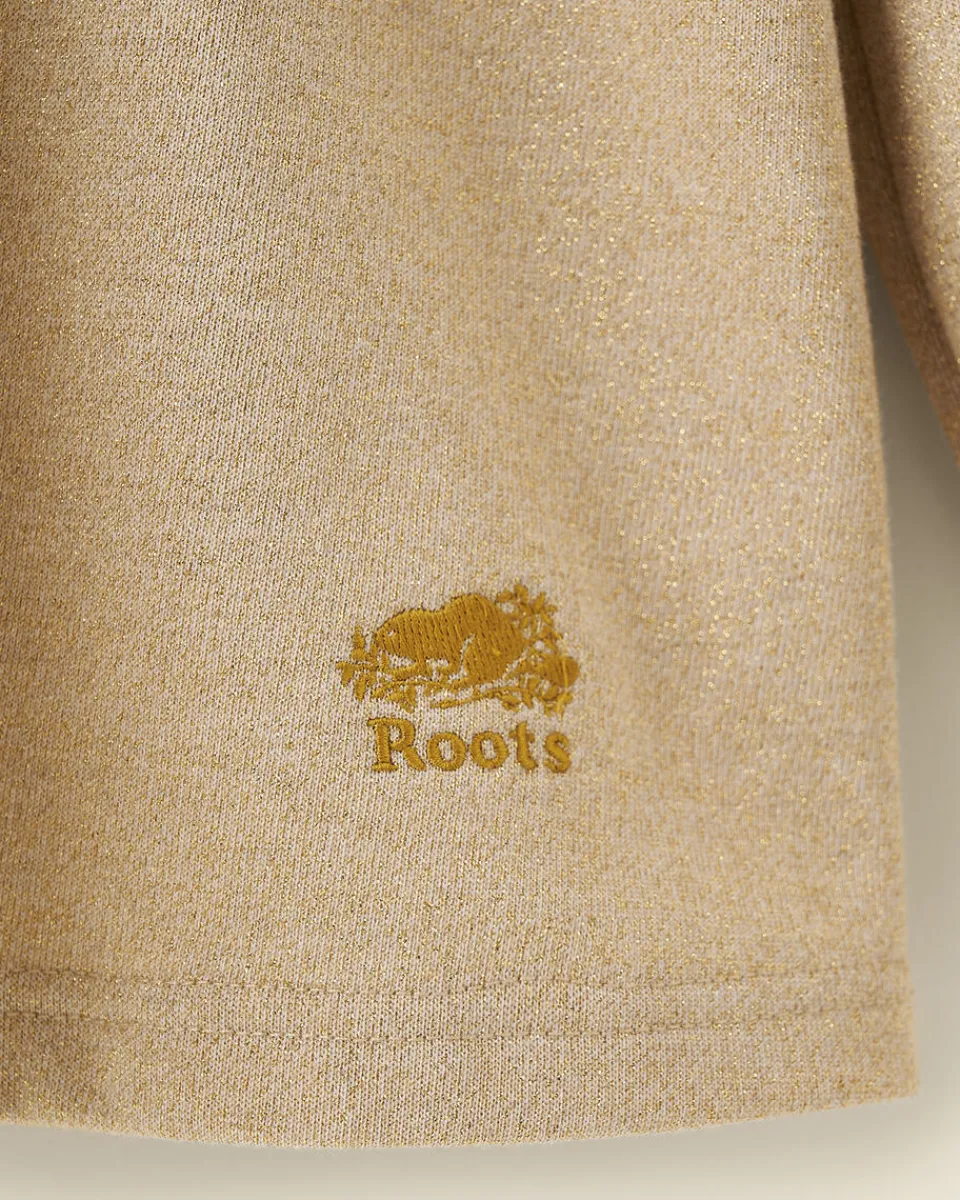 Roots Girls Gold Sparkle Dress*Kids Dresses