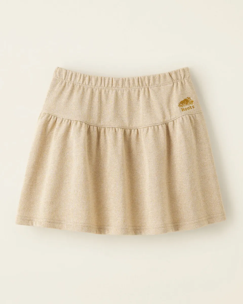 Roots Girls Gold Sparkle Skirt*Kids Dresses