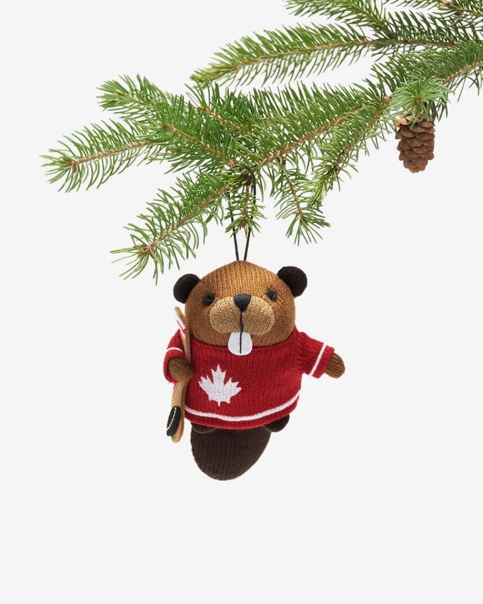 Roots Hockey Beaver Ornament*Women Home
