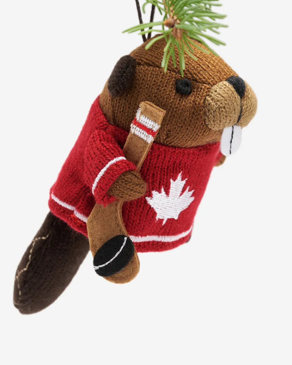 Roots Hockey Beaver Ornament*Women Home