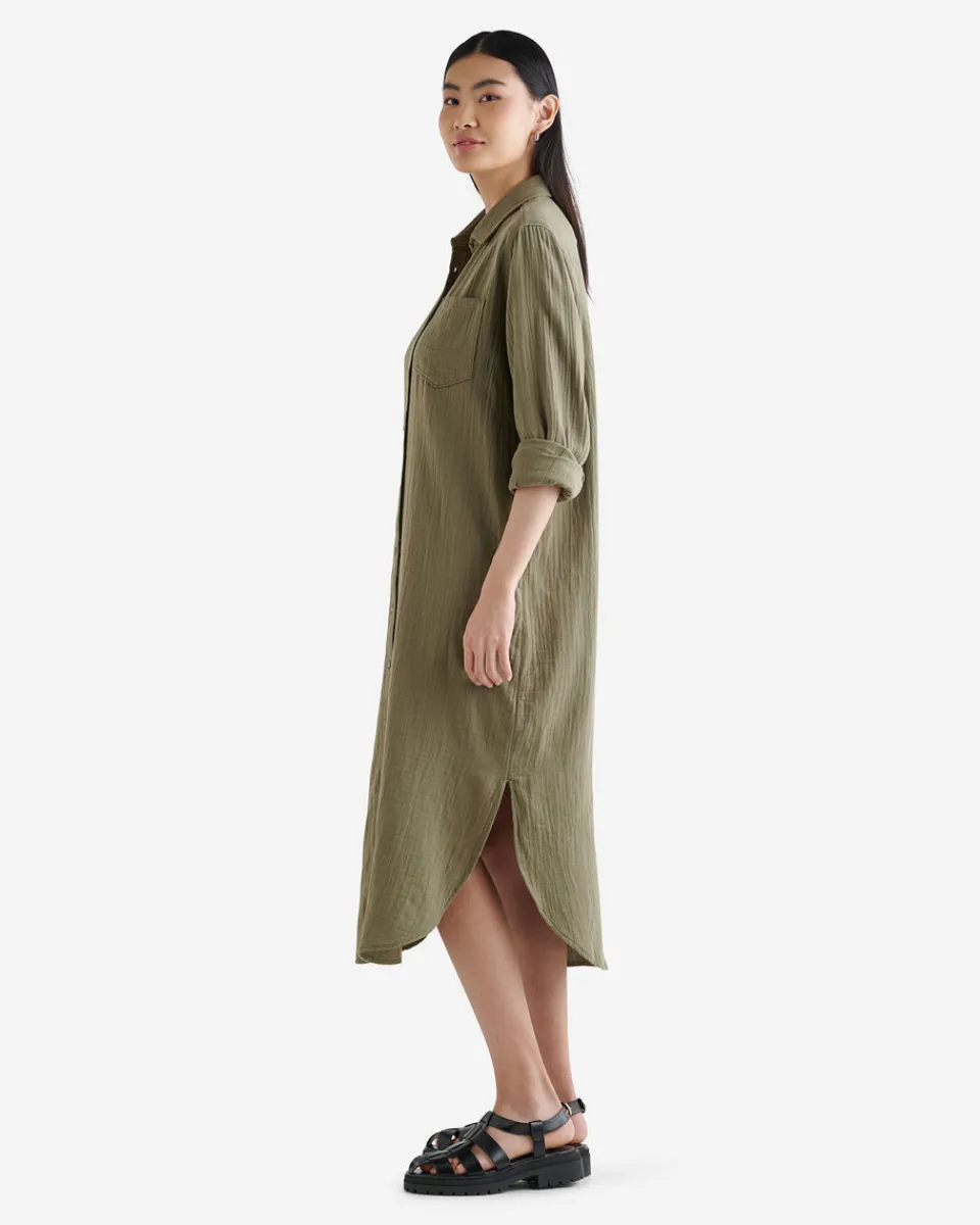 Roots Isla Cotton Gauze Shirt Dress*Women Dresses & Skirts