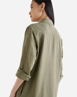 Roots Isla Cotton Gauze Shirt Dress*Women Dresses & Skirts