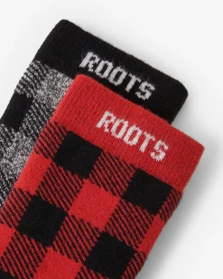 Roots Kid Park Plaid Sock 2 Pack*Kids Accessories