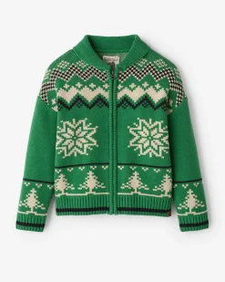 Roots Kids Cabin Shawl Fair Isle Cardigan*Kids Tops