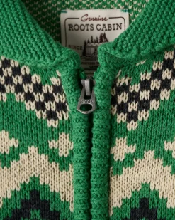 Roots Kids Cabin Shawl Fair Isle Cardigan*Kids Tops