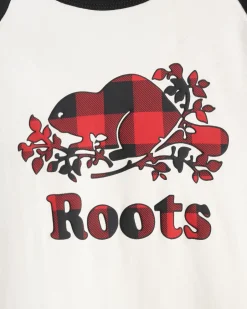 Roots Kids Plaid Baseball T-Shirt*Kids Tops|T-Shirts & Graphic Tees