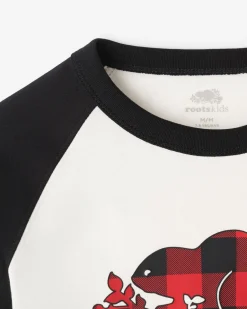 Roots Kids Plaid Baseball T-Shirt*Kids Tops|T-Shirts & Graphic Tees