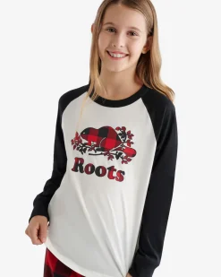 Roots Kids Plaid Baseball T-Shirt*Kids Tops|T-Shirts & Graphic Tees