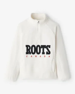 Roots Kids Retro Microfleece Half Zip Stein*Kids Sweatshirts & Sweatpants|Activewear