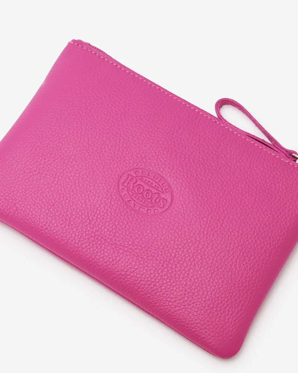 Roots Large Zip Pouch Cervino*Women Leather Accessories|Leather Accessories