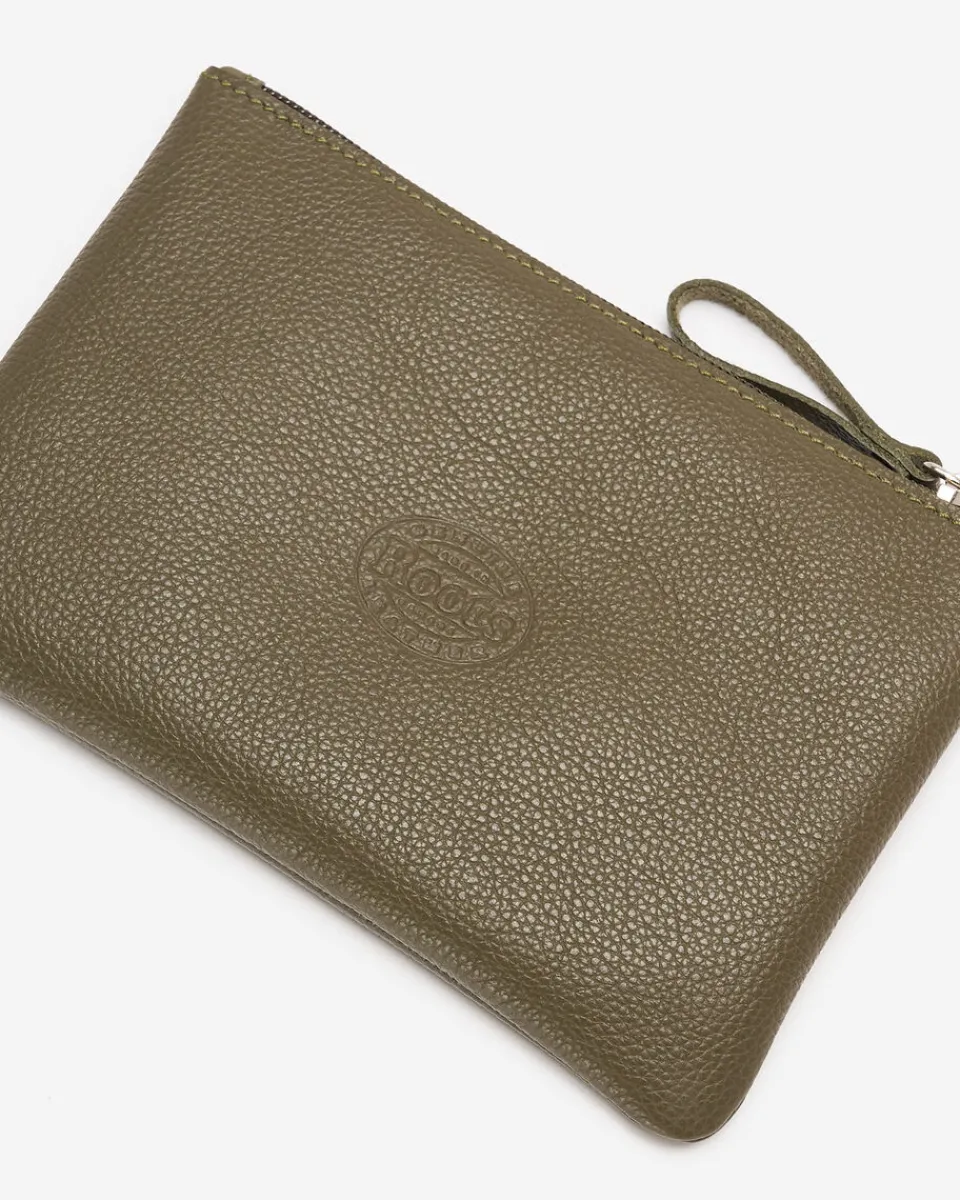 Roots Large Zip Pouch Cervino*Women Leather Accessories|Leather Accessories