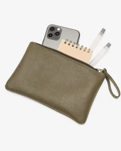 Roots Large Zip Pouch Cervino*Women Leather Accessories|Leather Accessories