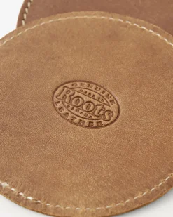 Roots Leather Coasters Tribe*Women Home|Leather Accessories