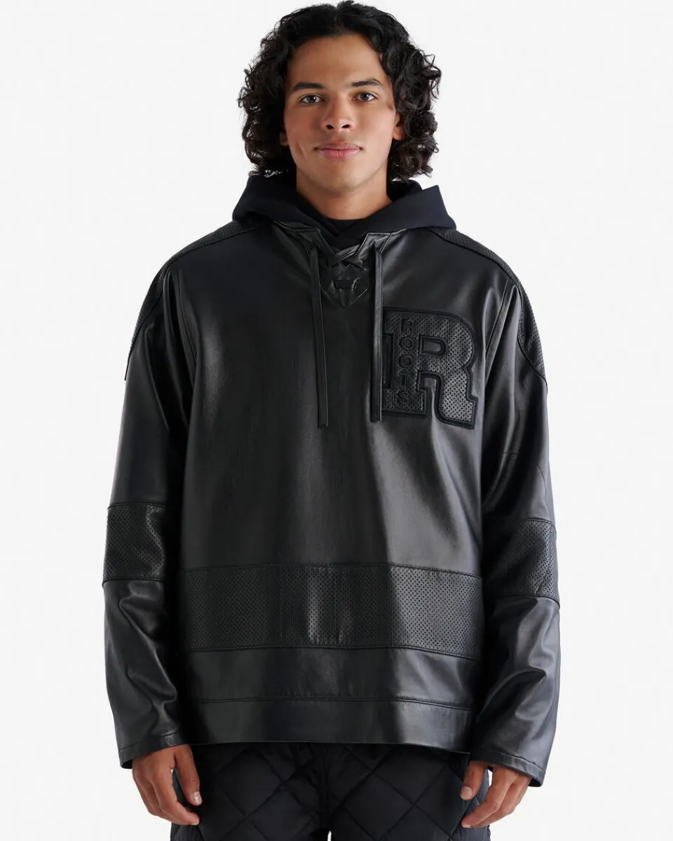 Roots Leather Hockey Jersey* Jackets & Outerwear|Leather Jackets