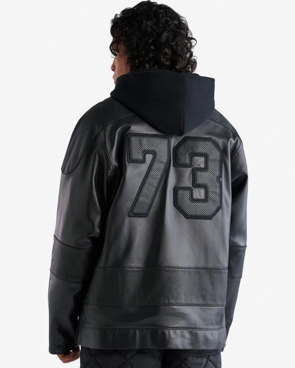 Roots Leather Hockey Jersey* Jackets & Outerwear|Leather Jackets