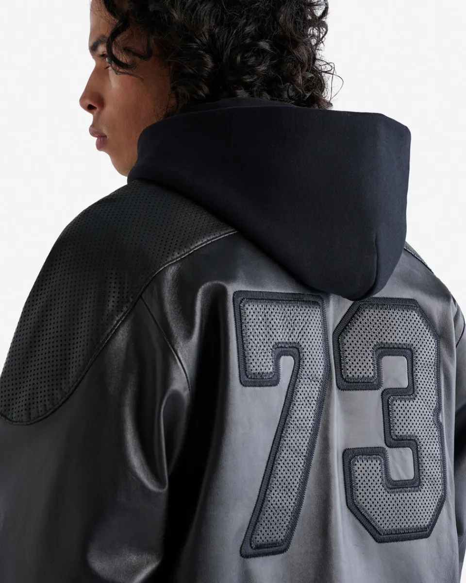 Roots Leather Hockey Jersey* Jackets & Outerwear|Leather Jackets