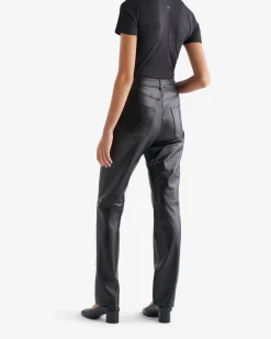 Roots Leather Trousers*Women Bottoms