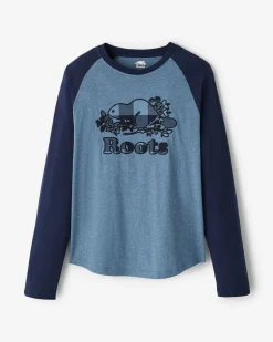 Roots Mens Cooper Plaid Raglan Long Sleeve T-Shirt* T-Shirts & Graphic Tees|Pajamas & Lounge Sets