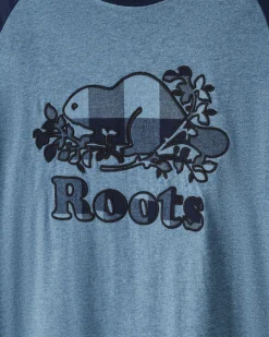 Roots Mens Cooper Plaid Raglan Long Sleeve T-Shirt* T-Shirts & Graphic Tees|Pajamas & Lounge Sets