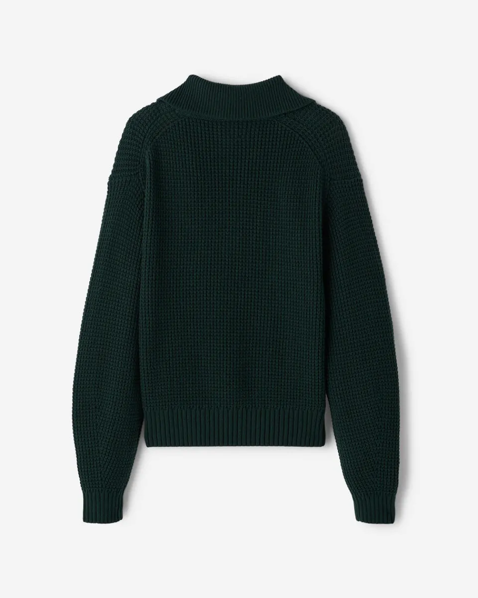 Roots Niagara Waffle Half Zip Sweater*Women Sweaters & Cardigans