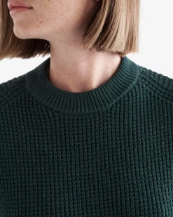 Roots Oakwood Waffle Crew Sweater*Women Sweaters & Cardigans