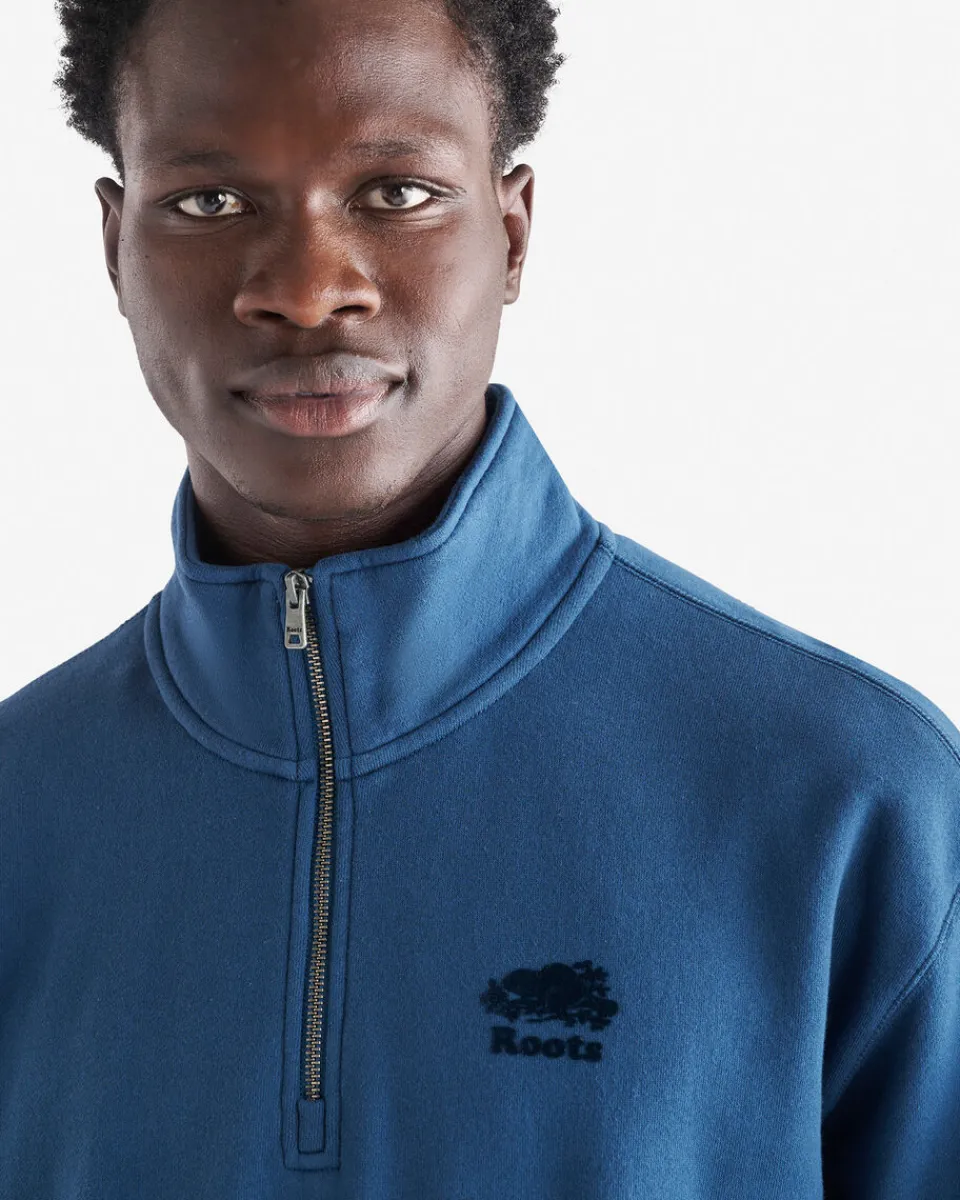 Roots Organic Cooper Relaxed Kanga Half Zip Stein* Sweatshirts & Sweatpants|Sweatshirts & Hoodies