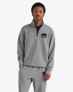 Roots Organic Original Half Zip Stein*Women Sweatshirts & Sweatpants|The Original Sweats™