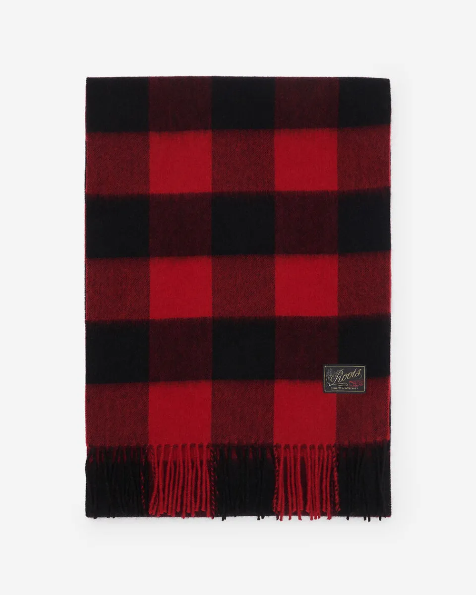 Roots Plaid Wool Scarf*Women Scarves & Wraps
