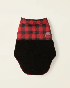 Roots Pooch Park Plaid Sherpa Size 24*Women Pet